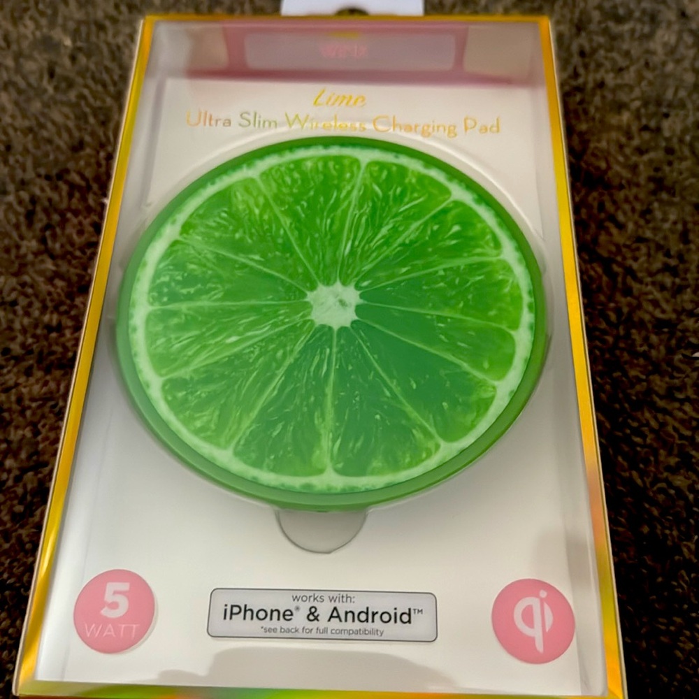 Lime Wireless Charging Pad